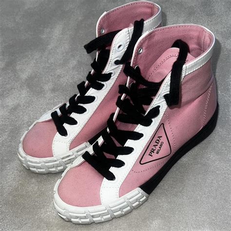 womens prada trainers size 3|Prada high top sneakers women's.